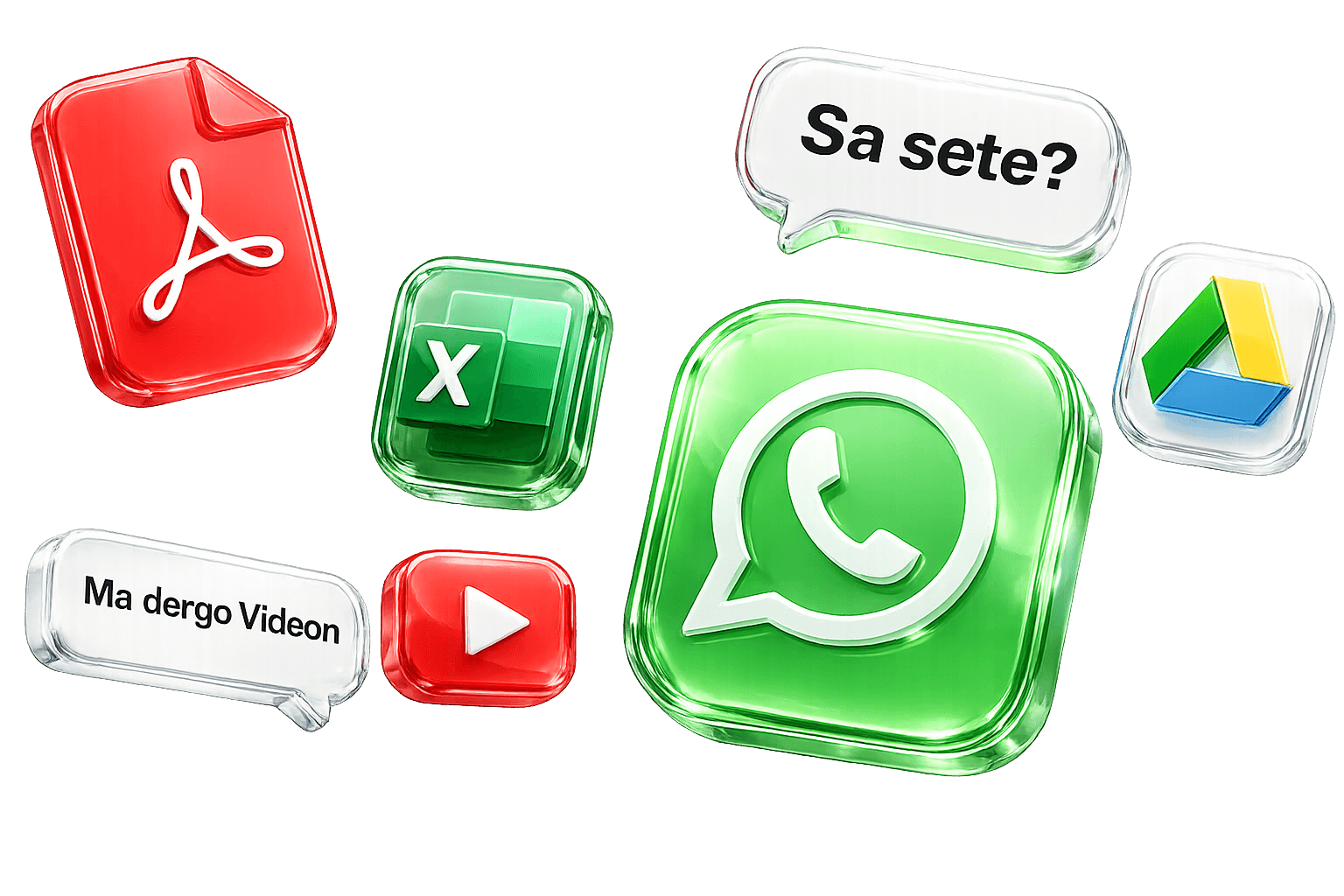Shembull: rrëmujë në chat, fletëllogaritës dhe linke para kalimit në një program